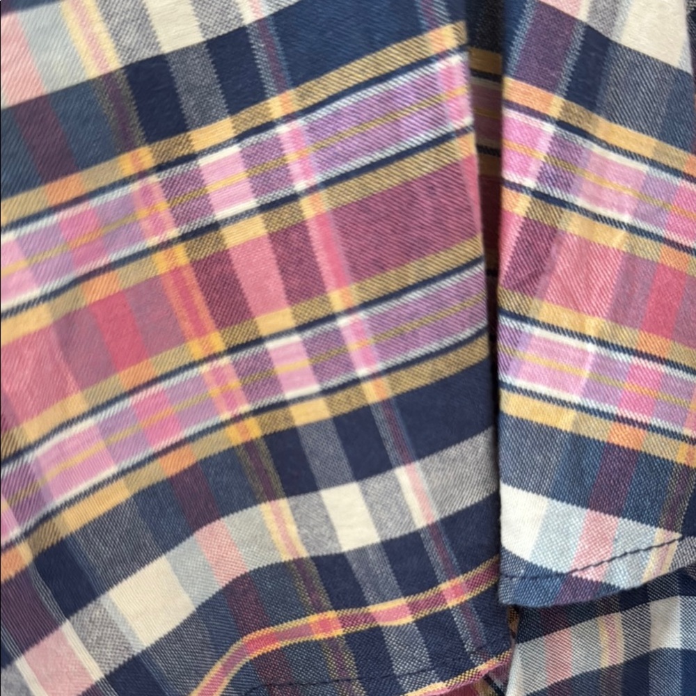 Ralph Lauren Rugby Pink and Blue Ruffle Mini Skirt - Picture 5 of 8